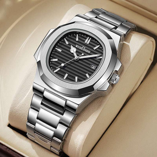 Double Calendar Advanced Stainless Steel Luminous Men's Watch Double Calendar Advanced Stainless Steel | Ectron Online