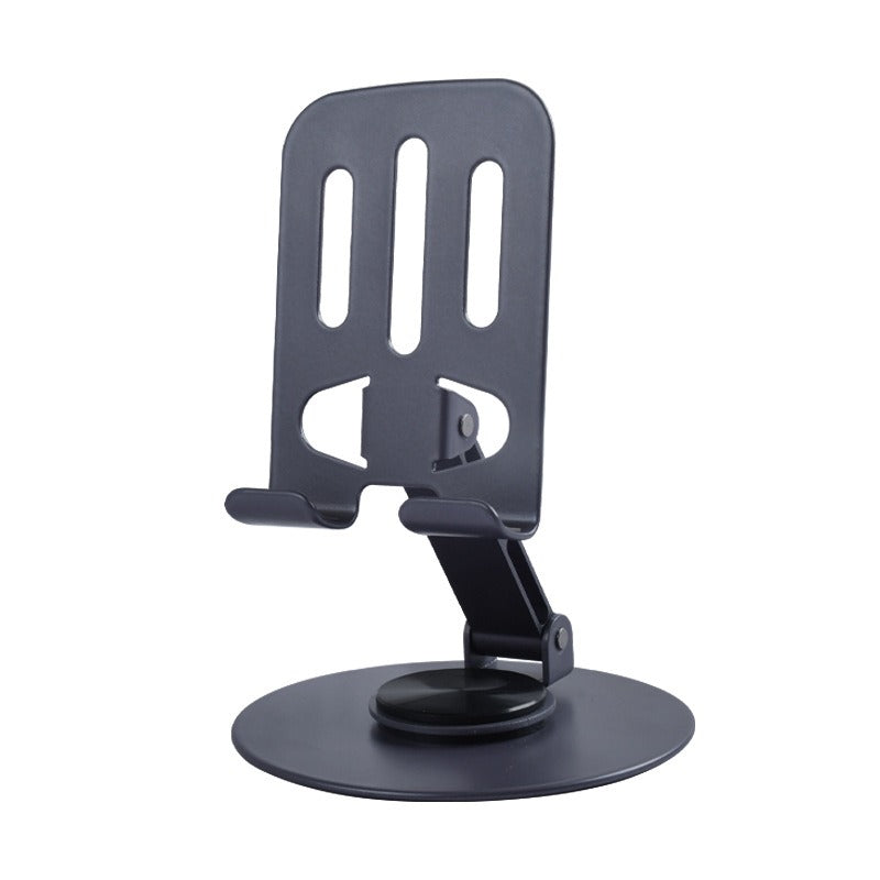 Alloy 360 degree rotating desktop phone holder for live streaming, portable folding lazy tablet phone holder - Ectron Online