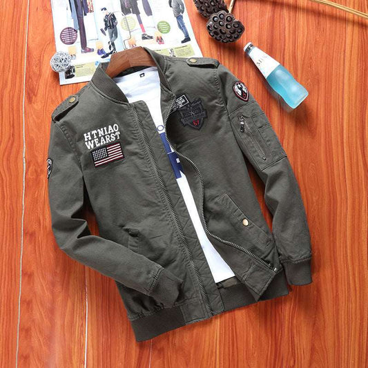 Men's Flight Jacket Baseball Uniform - Classic Bomber Style Men's flight jacket baseball uniform | Ectron Online