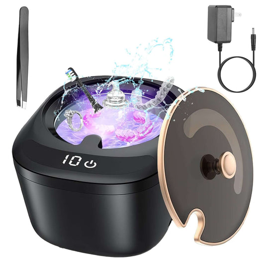 45kHz Ultrasonic Retainer Cleaner - 230ML UV Dental Machine