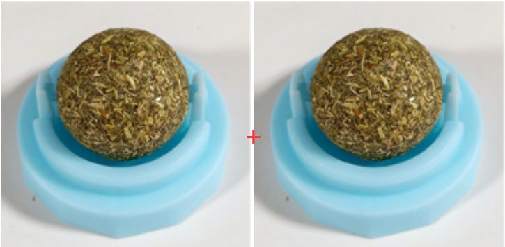 3pcs/lot Self-adhesive Rotated Catnip Lick Ball