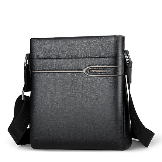 Men's Crossbody Bag | Vertical Leather Style Men Leather Bag Crossbody Shoulder Verti | Ectron Online