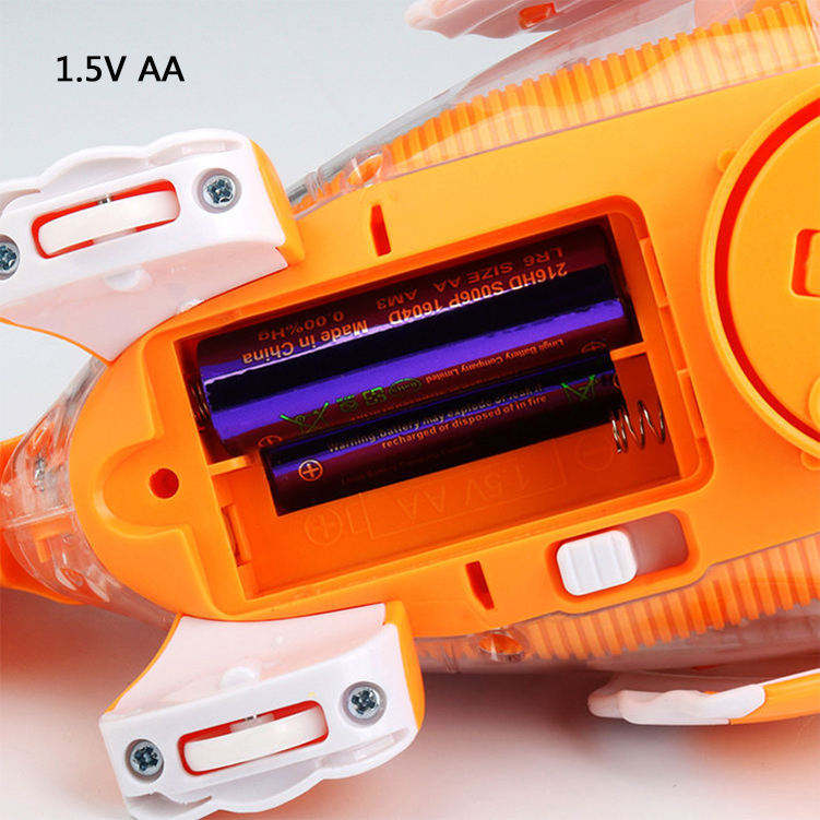 Electrical Universal Driving Walking Animal Toy Plastic Rotating Transparent Pinion Gear Fish with Dazzling Flash Light Music - Ectron Online
