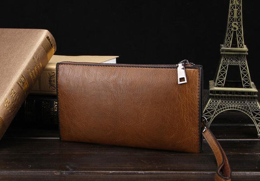 Men Handbag Coin Purse Wallet Mobile Phone Leather Bag