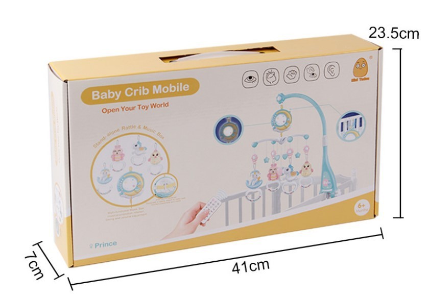 Baby Rattles Crib Mobiles Toy Holder Rotating Mobile Bed Bell Musical Box Projection Newborn Infant Baby Boy Toys - Ectron Online