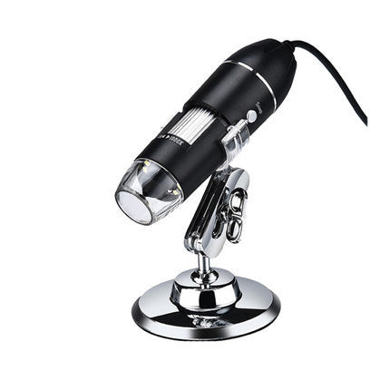 Digital microscope on a white background
