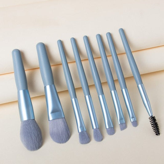 Page Title: Portable 8-Piece Mini Makeup Brush Set for Travel Travel Portable 8 Mini Makeup Brush Beau | Ectron Online