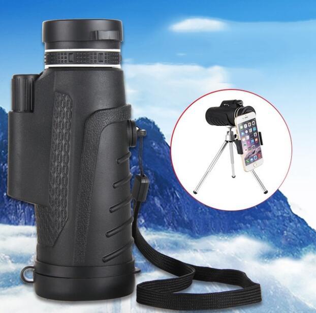 Compatible with Apple, High Quality 40X60 HD Zoom Telephoto Monocular Telescope With Clip + Tripod For Mobile Phone - Ectron Online