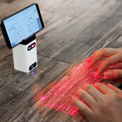 LEING FST Virtual Laser Keyboard Bluetooth Wireless Projector Phone Keyboard For Computer Pad Laptop With Mouse Function - Ectron Online