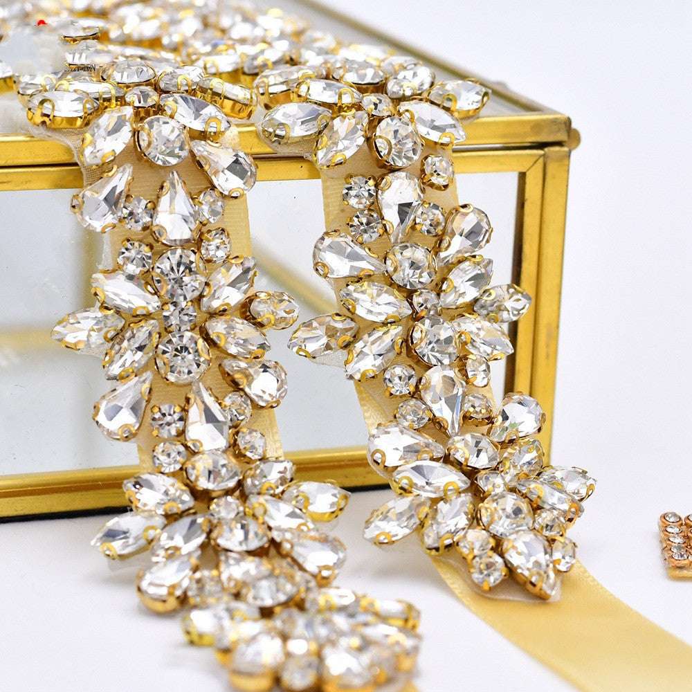 Handmade Luxury Rhinestone Sequin Belt