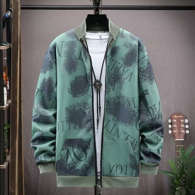Men's Camouflage Zipped Sweater Jacket Men's Camouflage Coat Men's Zipped Stand | Ectron Online