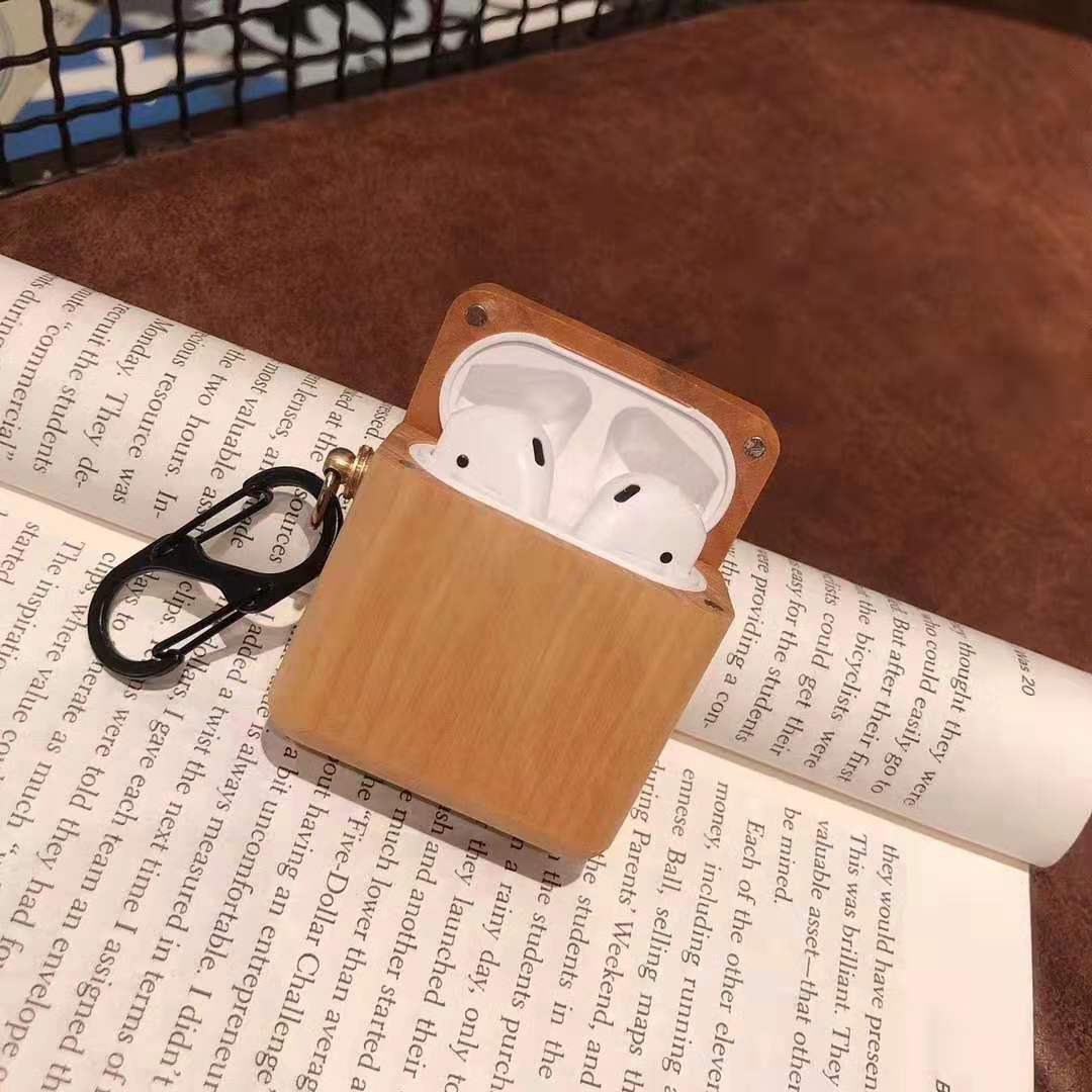 Compatible with Apple, Compatible with Apple , Solid wood bluetooth earphone case - Ectron Online