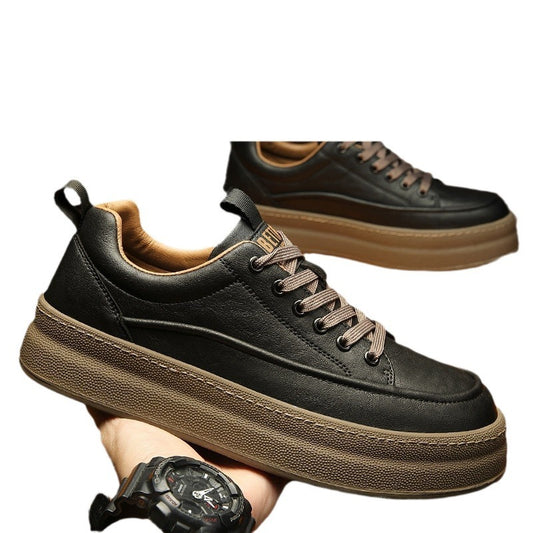 Platform Casual Sports Shoes - Comfortable & Trendy Four Seasons Platform Tide Comfortable And Versatile Men's Casual Sports Shoes | Ectron Online