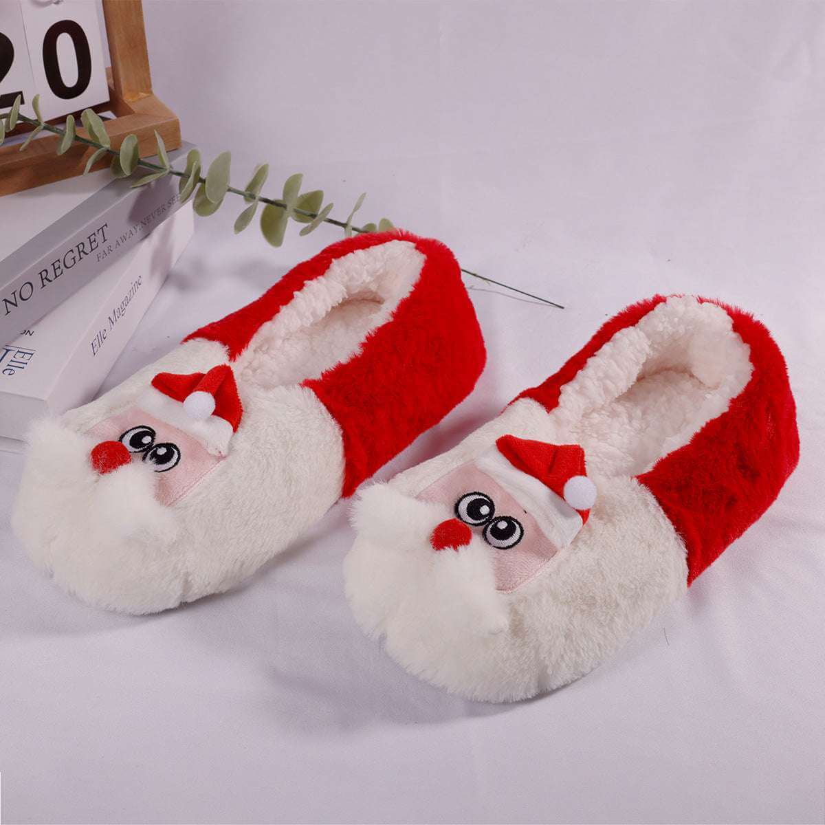 Warm Christmas Cotton Slippers Indoor Warm Christmas Series Cotton Slip | Ectron Online