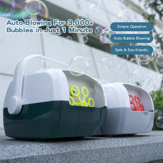 New Suitcase Automatic Bubble Machine Wedding Stage One-Click Bubble With Rechargeable Children's Bubble Toys - Ectron Online
