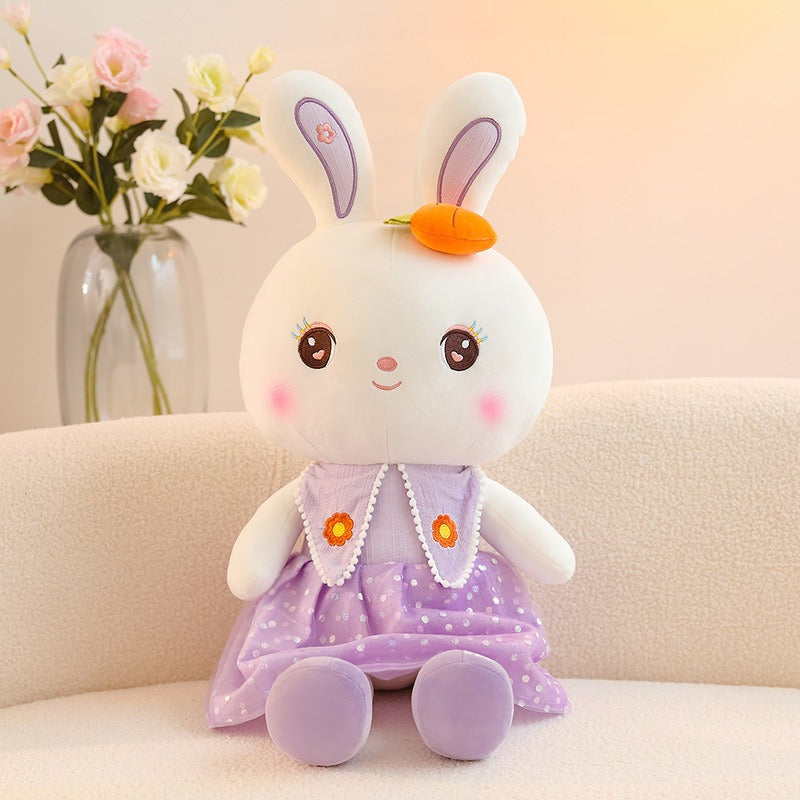 Sweetheart Rabbit Stuffed toy Little Rabbit Figure Pillow Bed with Sleeping Doll Super Soft Cute Big Doll - Ectron Online