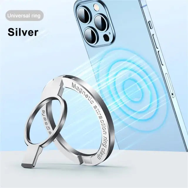 For Phone New Magnetic Ring Holder for 12 13 14 Max Magnet Finger Ring Grip Stand Holder Zinc Alloy Kickstand - Ectron Online