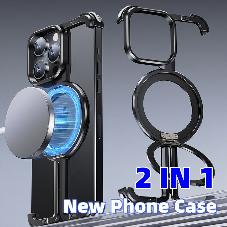 Metal Airbag Anti-fall Shell Phone Case Protective Shock Absorption Aerospace Grade Aluminum Holder Cover - Ectron Online