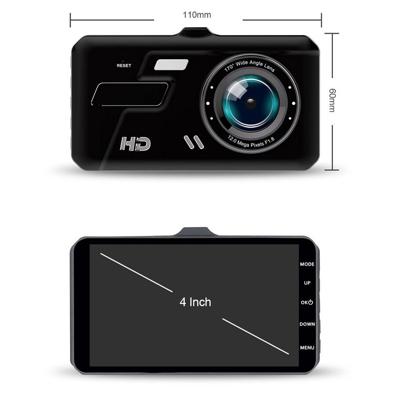 New Product HD Driving Recorder 4 Inch IPS HD Loop Video 1080P