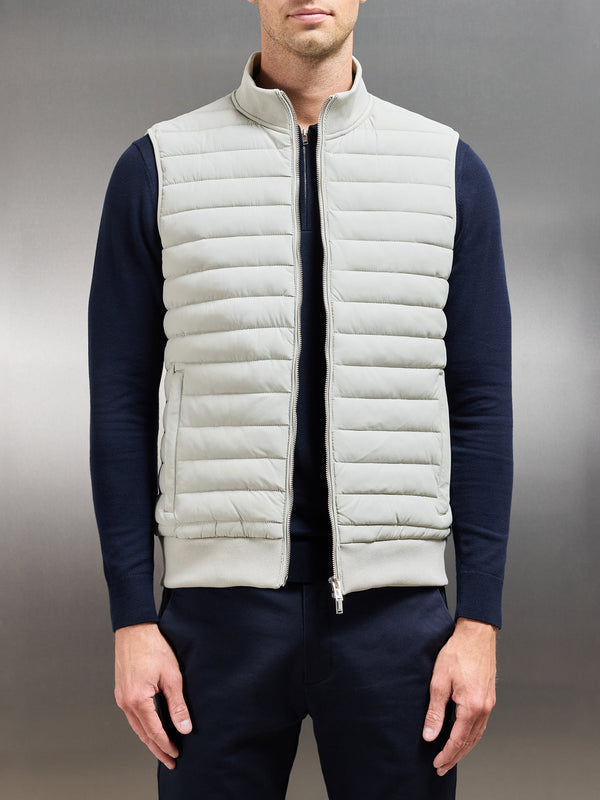 European And American Down Jacket Vest Light Stand Collar