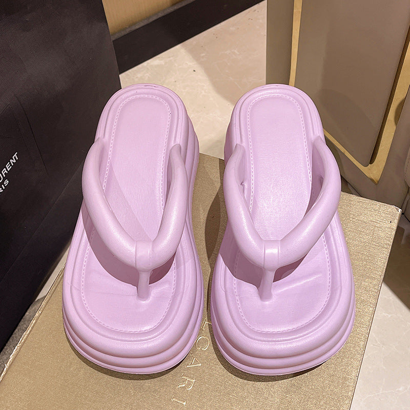 Outdoor Wear Deodorant Cross-border Hot Sale EVA Thick Bottom Wear-resistant Indoor Slippers