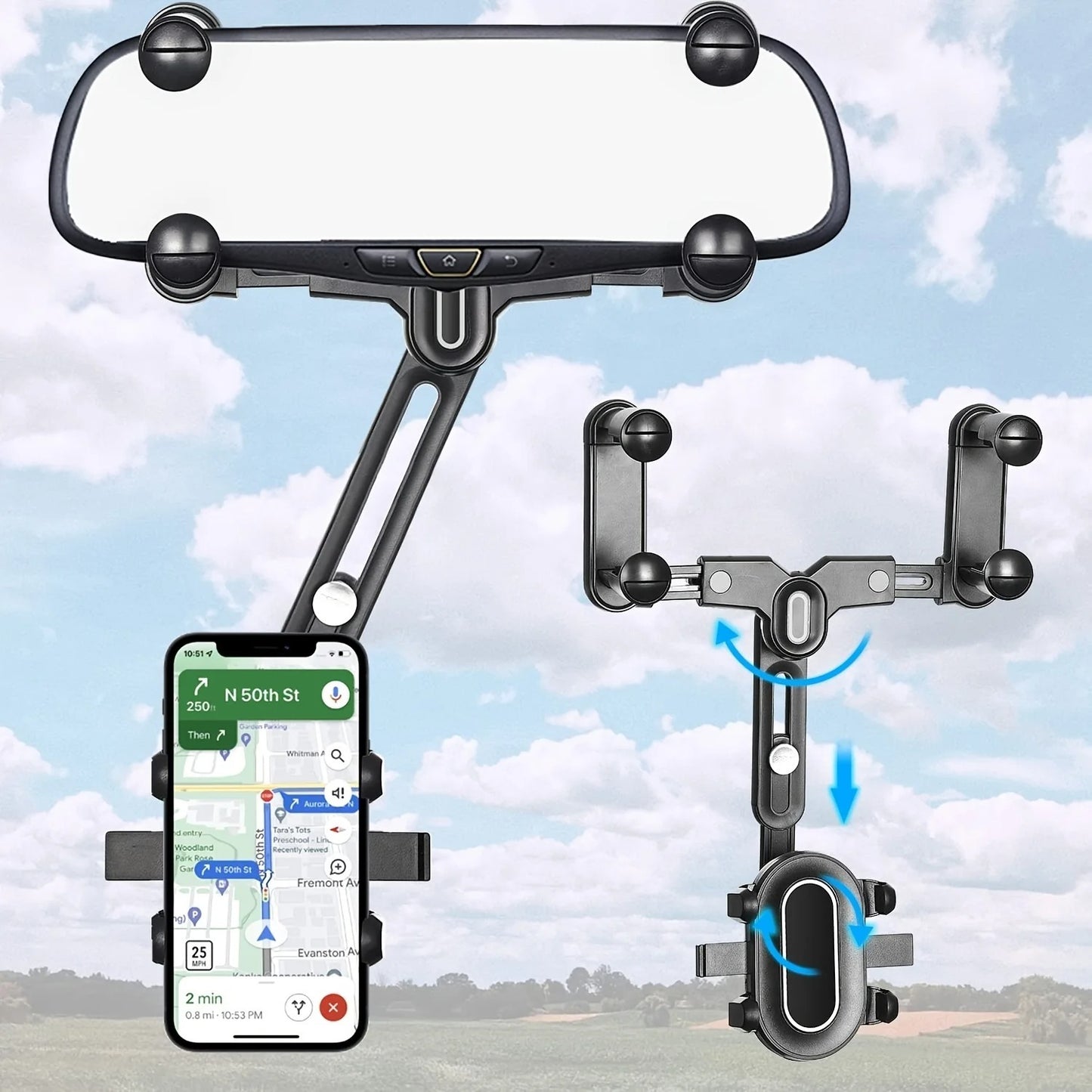 Car Rearview Mirror Rearview Mirror Bracket - Ectron Online
