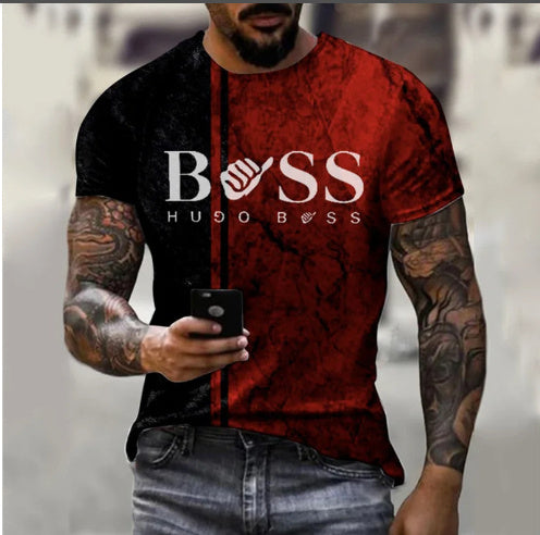 Men’s Printed T-Shirt – Fashion Short Sleeve Casual Top Men's Printed Fashion Fashion Short Slee | Ectron Online