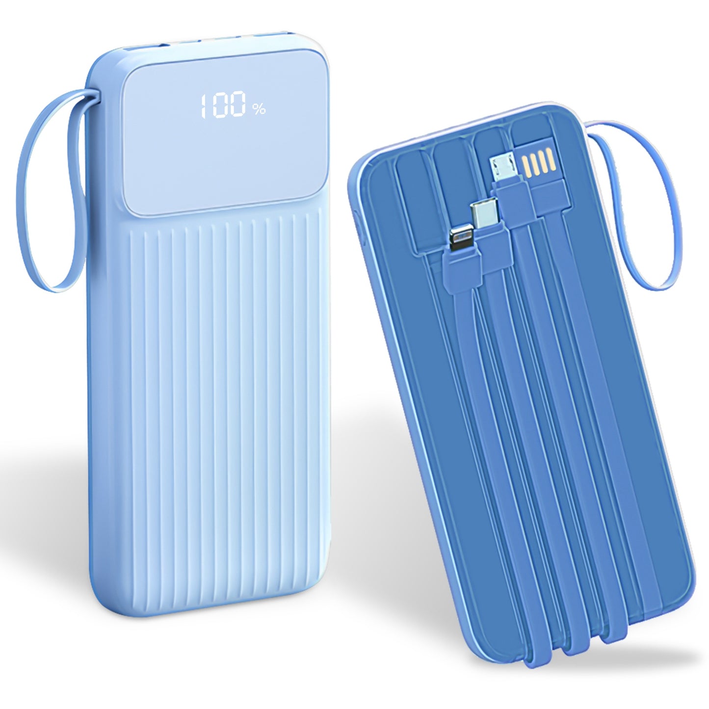 20000mAh PD22W Fast Charging Power Bank | Built-in Cables & LED Display 1Pc PD22W Fast Charger 20000mAh Fast Cha | Ectron Online