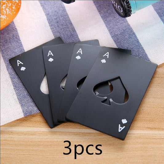 1pc Poker Card Beer Bottle Opener - Stainless Steel 1pc Poker Card Beer Bottle Opener Stainl | Ectron Online