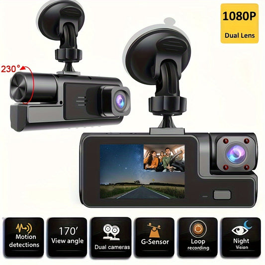 3-Lens HD 1080P Dash Cam | Parking Monitor & Rearview Reversing Camera Driving Recorder HD 1080P Three-lens Par | Ectron Online