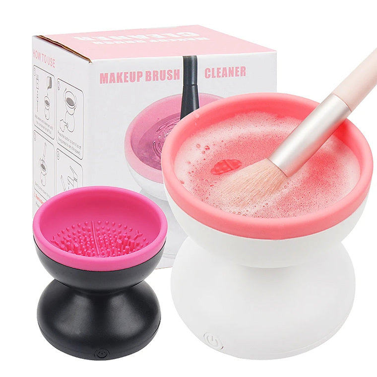 Electric Makeup Brush Cleaner Machine Portable Automatic USB Cosmetic Brush Cleaner Tools For All Size Beauty Makeup Brushes Set - Ectron Online