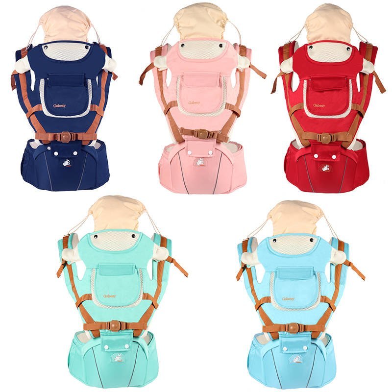 Multifunctional breathable baby carrier ergonomic baby slingshot adjustable belt newborn baby travel strap mother waist back stool - Ectron Online