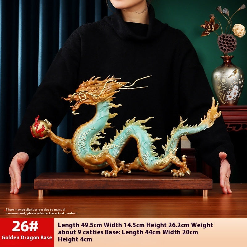 Household Brass Longteng Four Seas Ornament Decoration - Ectron Online