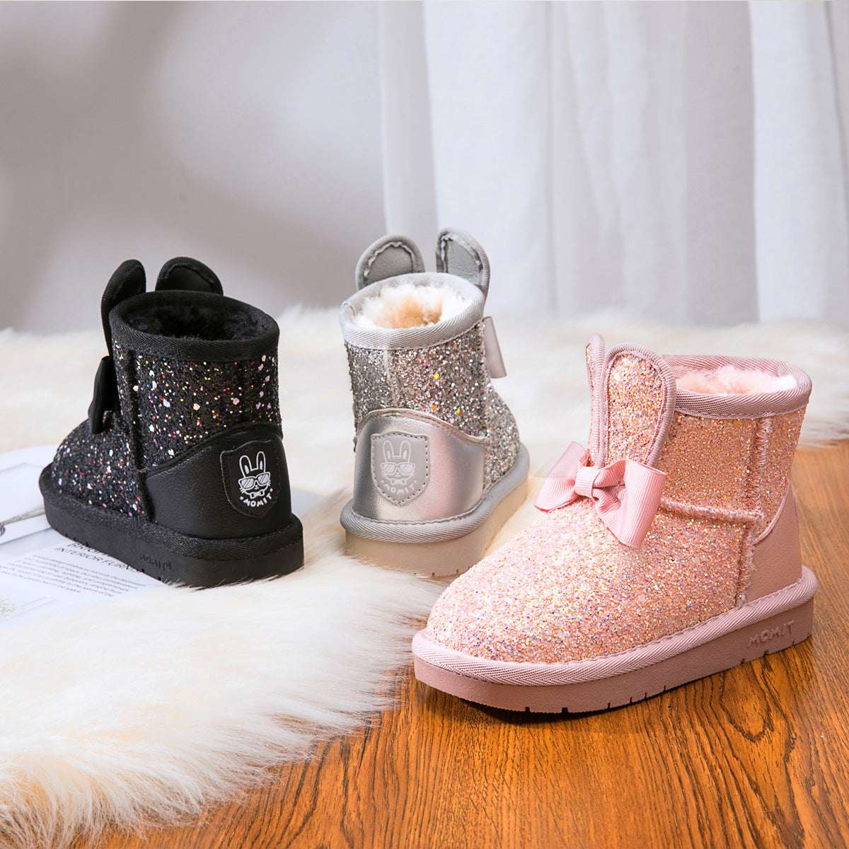 Fashion Simple And Warm Children's Cotton Snow Boots