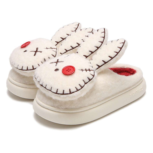 Women's Fashion Villain Rabbit Pirate Personality Cotton Slippers