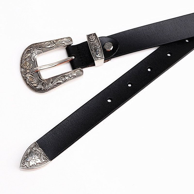 Vintage fashion carved belt