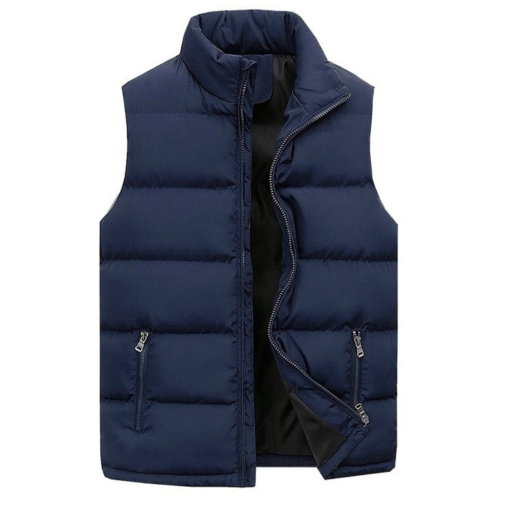 Men's Cotton-padded Coat Vest Leisure Warm