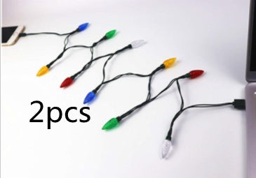 Merry Christmas Light Led Usb Charging Cable Charger Cord With LED Lights For Room Decoration Night Light Micro USB Type-C Port - Ectron Online