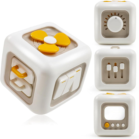 Children's puzzle Montessori early education toys, busy Rubik's cube ball, baby 0-3 years old, 1 kindergarten teaching tool - Ectron Online