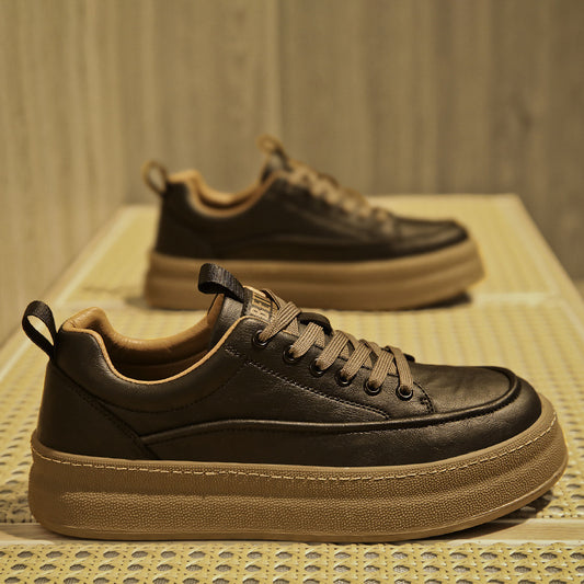 Platform Casual Sports Shoes - Comfortable & Trendy Four Seasons Platform Tide Comfortable And Versatile Men's Casual Sports Shoes | Ectron Online