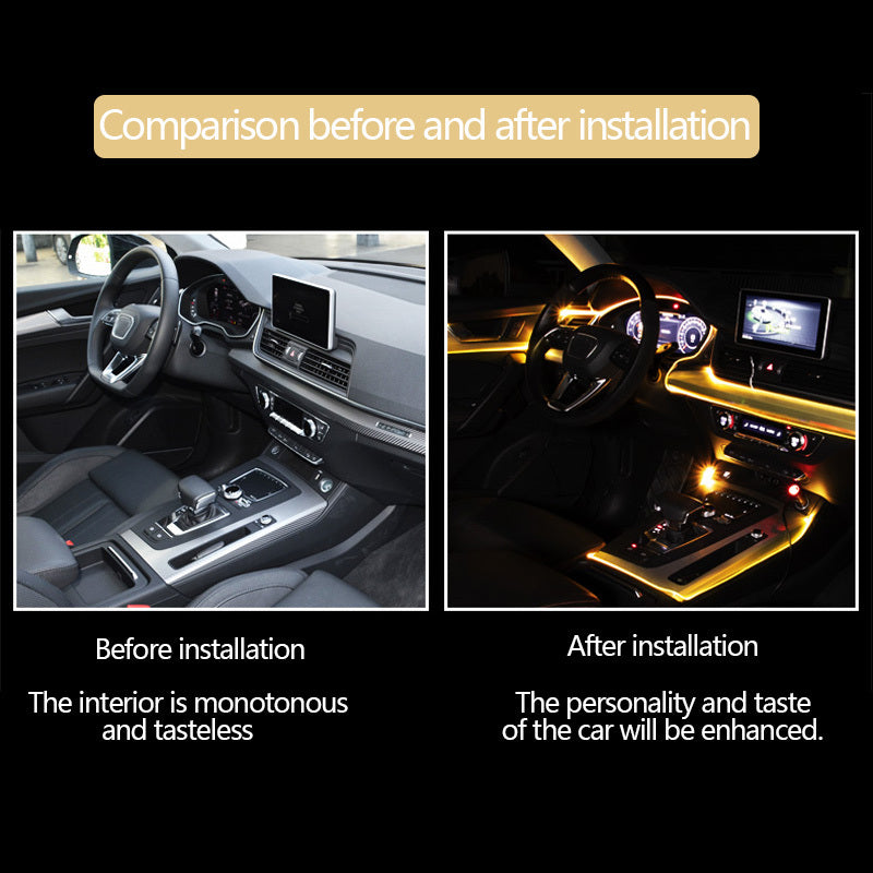 Car Fiber Optic Ambient Light Modified Car Interior Cool Light APP Rhythm Light - Ectron Online