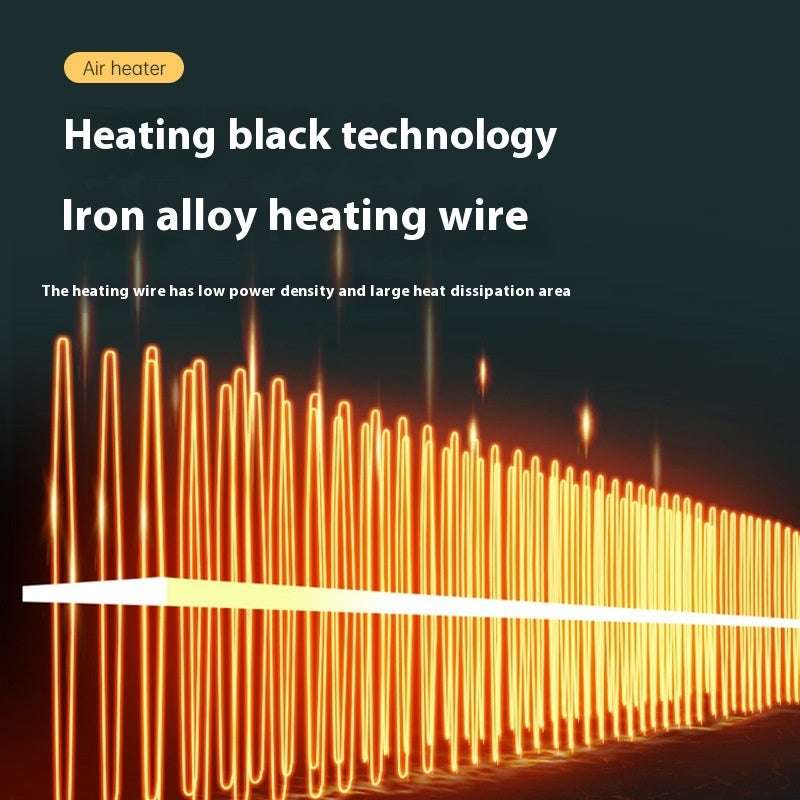 Iron alloy heating wire with glowing effect on a dark background