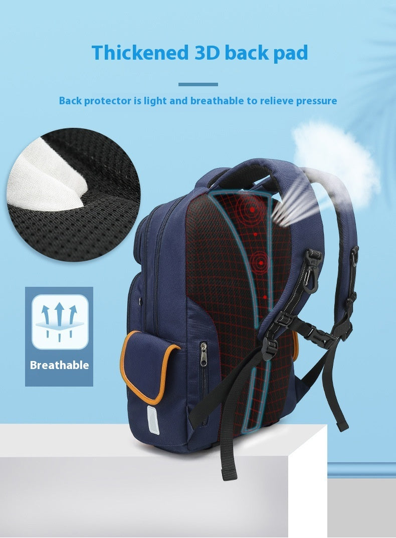 Transparent, Waterproof And Hard-wearing Student Schoolbag