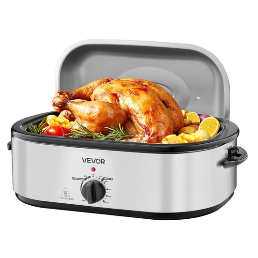 20QT Electric Roaster Oven - Self-Basting Roasting Pan