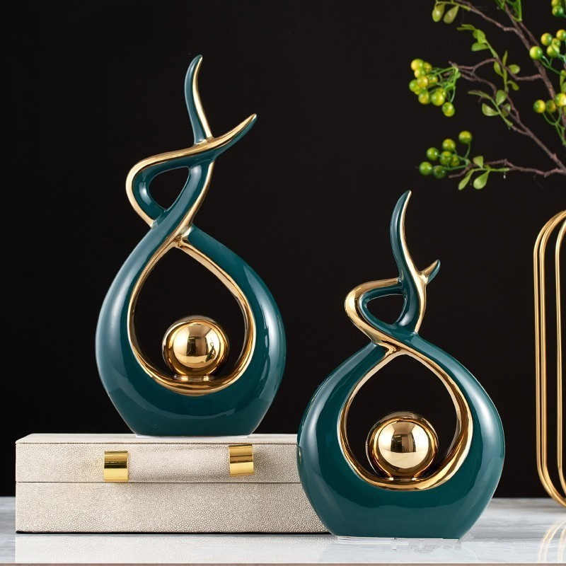 Modern Minimalist Ceramic Ornaments Light Luxury Home - Ectron Online