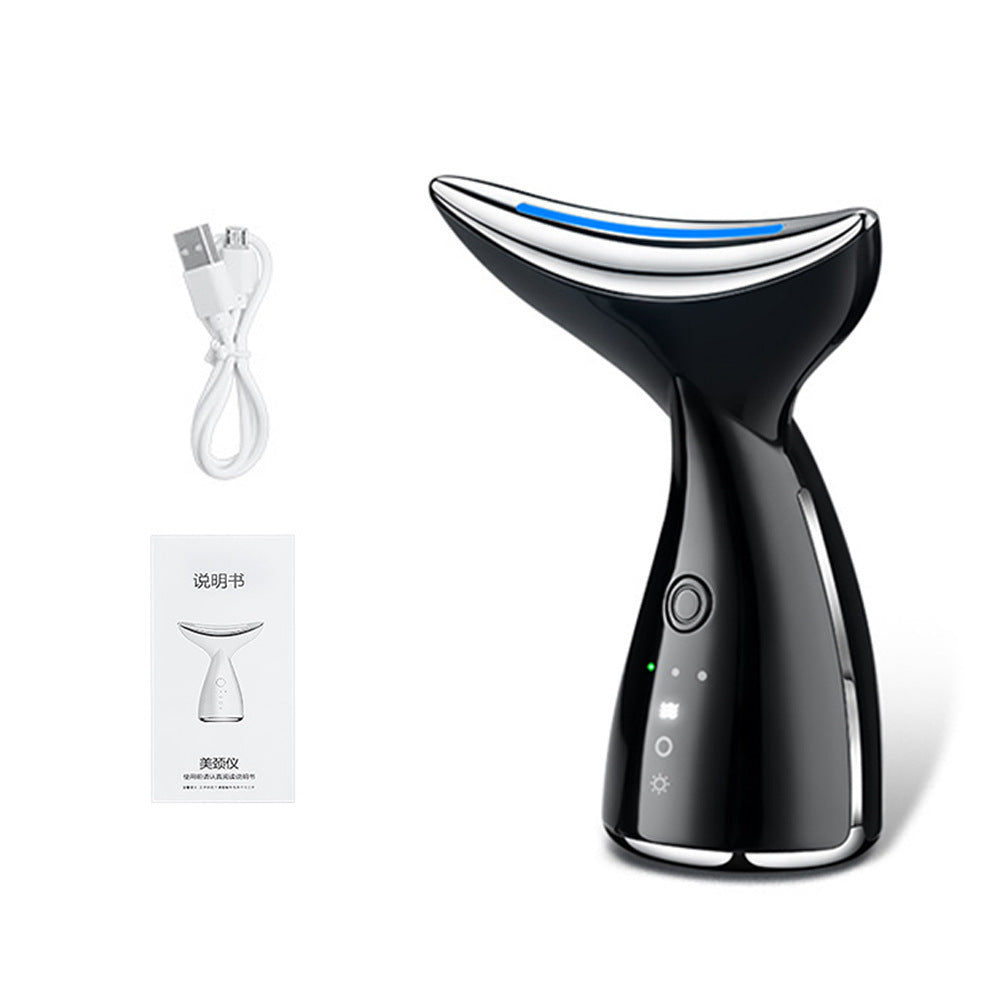EMS Microcurrent Neck Face Beauty Device With 3 Colors LED Photon Therapy Skin Tighten Reduce Double Chin Face Lifting Devices - Ectron Online