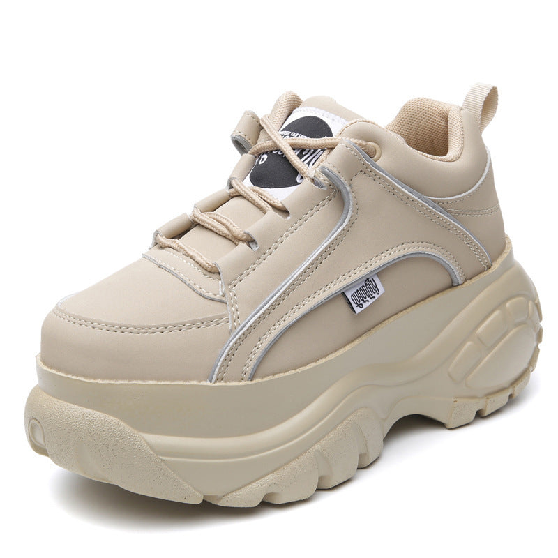 Women's inner heightening platform sneakers