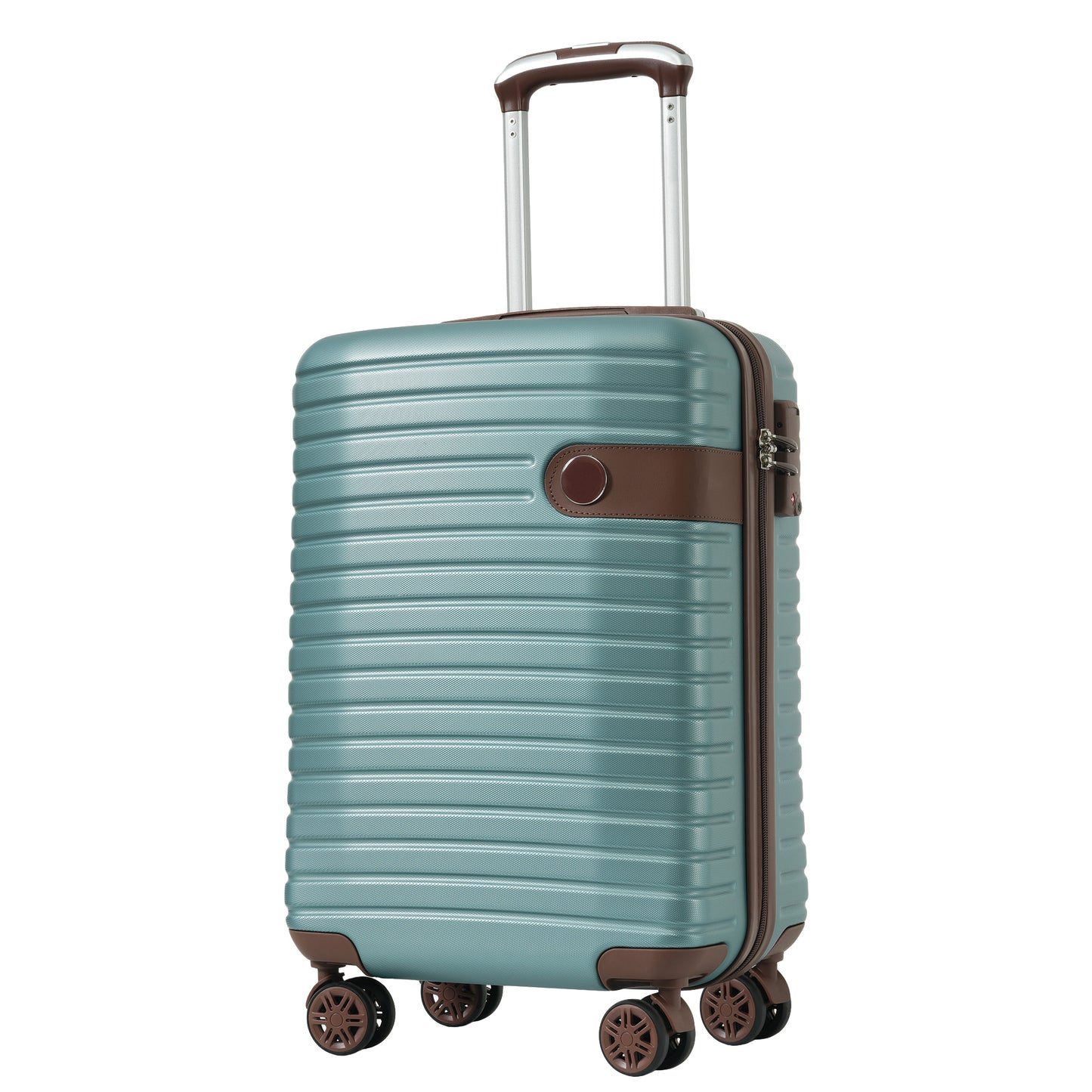 Luggage Sets 3 Piece Carry on Luggage 22x14x9 Airline Approved, Lightweight Hardshell ABS Suitcases with Wheels, 20 inch, Blue - Ectron Online