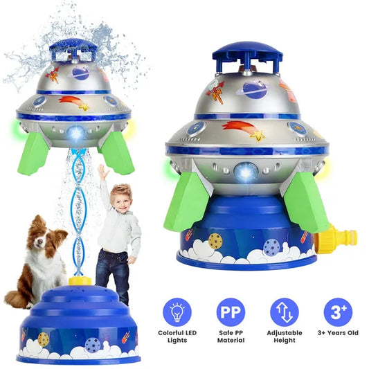 UFO Water Sprinkler with LED Lights UFO Water Sprinkler Outdoor Summer Rocke | Ectron Online