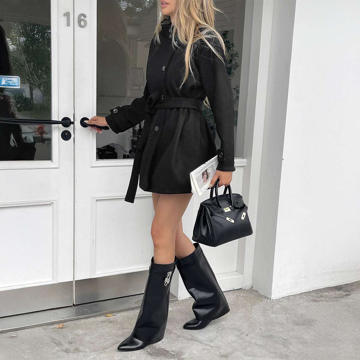 Women's Long Sleeve Sweater Overcoat Coat